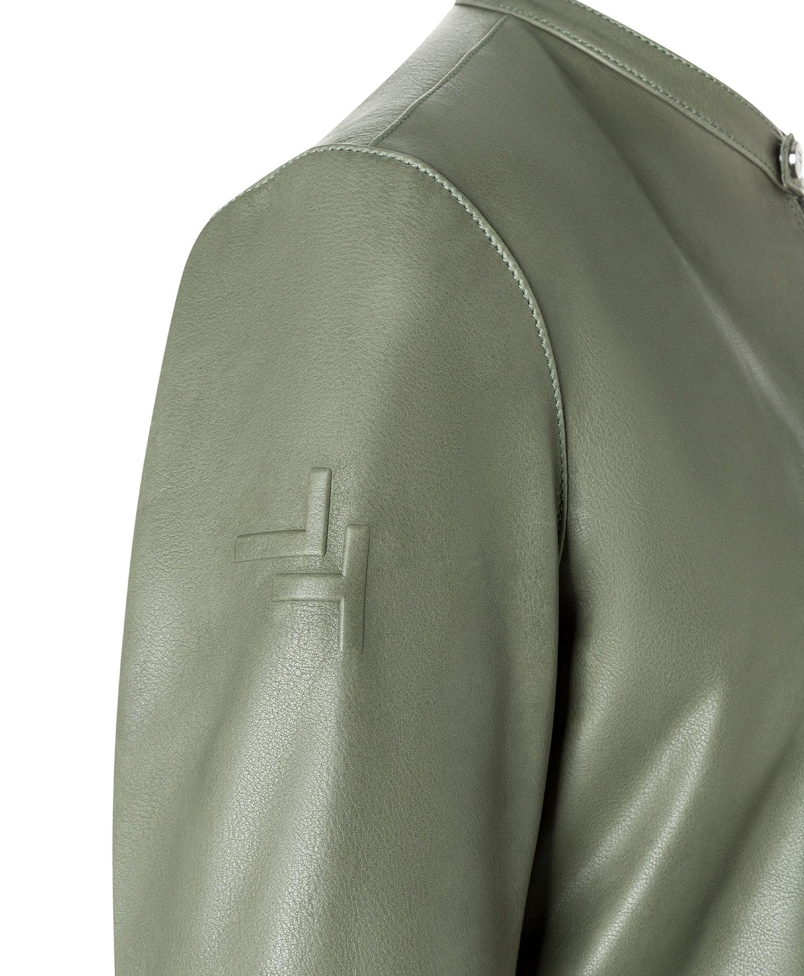 Fearless Biker Jacket (Men) Grey Green Crocodile Emb. – Taverimoto